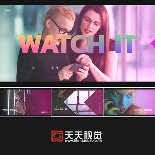 PR模板 时尚绚丽彩色模特表演秀活动预告花絮动感快剪视频广告