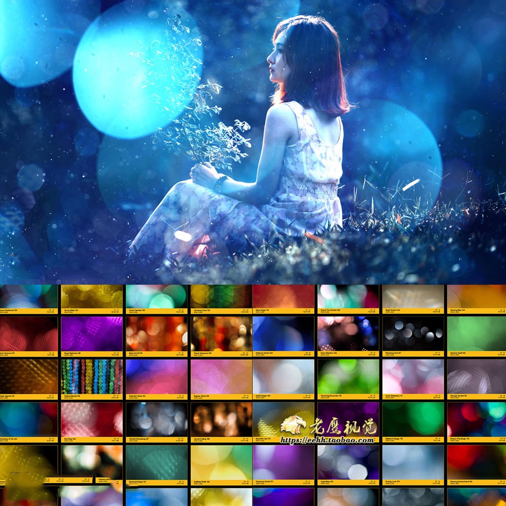 263个镜头光效梦幻唯美气质童话虚焦光斑叠加4K视频素材