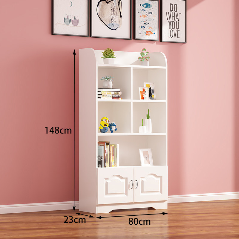 简约儿童学生收纳柜子书柜书架置物架落地组合家用创意客厅展示u.