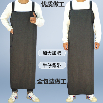 二力劳保牛仔布背带是防污