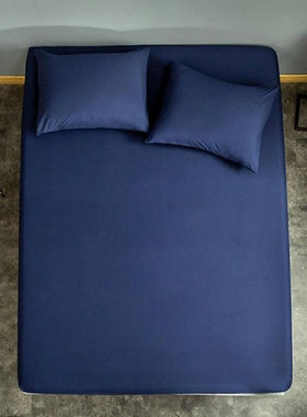 BENITO纯棉贡缎300TC床笠席梦思套床上用品纯色素色全棉结婚庆