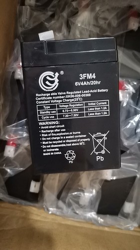 台湾速展电池3FM4 6V4AH/20HR电子称计价秤台秤6V4.0AH童车蓄电池