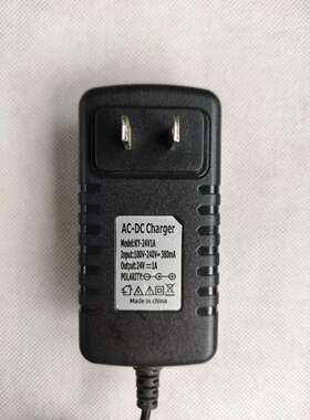 24V1000mA毫安圆孔电源适配器儿童电动童车四轮铅酸蓄电池充电器