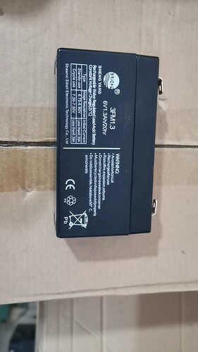 晟阳蓄电池3FM1.3 6V1.3AH/20HR电子秤电瓶