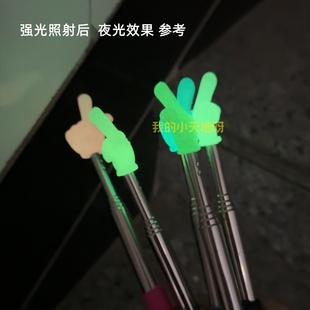 夜光伸缩手指教棒教学看书幼儿园儿童教学阅读指引家用手持认读棒