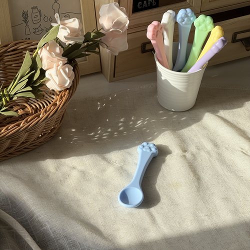 宠物罐头硅胶勺子食品级猫爪勺