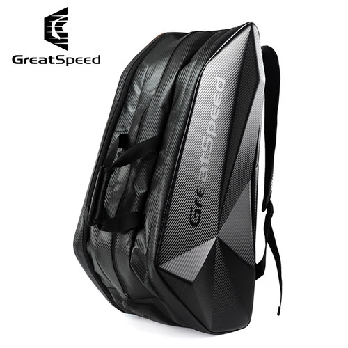 greatspeed四大满贯6-9支装硬壳网球包羽毛球包单肩双肩独立鞋仓