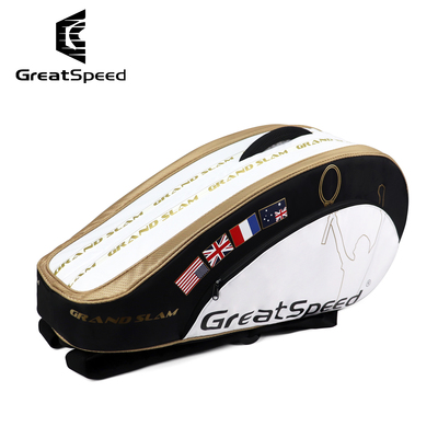 四大满贯greatspeed多功能6-9支装网球包羽毛球包男女款独立鞋仓