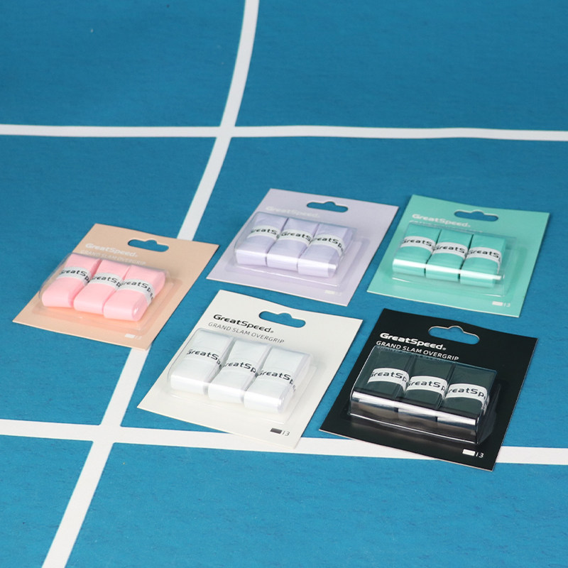 GreatSpeed新款3条装彩色网球手胶运动吸汗带羽毛球手柄缠带防滑