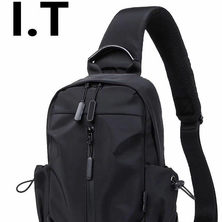 香港品牌新款牛津布胸包斜挎包男士时尚防水布包大容量单肩小背包