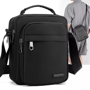 香港品牌牛津布手提单肩包男士斜挎包轻便大容量商务通勤包男防水