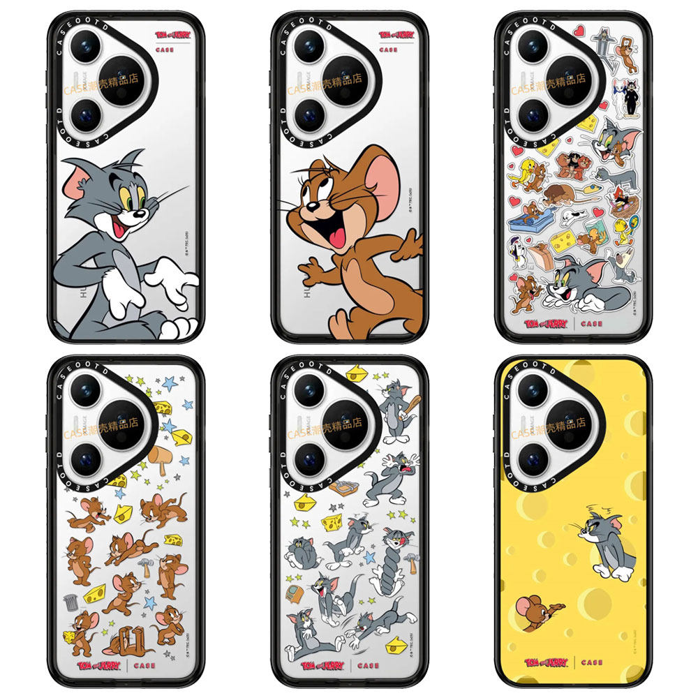 CASE猫和老鼠汤姆和杰瑞适用于华为Pura80Pro手机壳Pura70/80ultra透明pura70pro+卡通可爱Ti磁吸Pura80