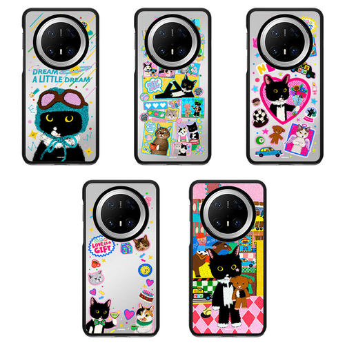 王赫野同款Lin系列黑猫牛牛奶牛猫爱的环绕适用于华为Mate80Pro Max手机壳Mate70pro/60Pro+防摔壳磁吸保护套