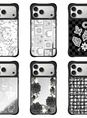 CASEJiAK Chiara LB Art月亮线条四角防摔适用于iPhone苹果17 16Pro Max手机壳15 14Pro max磁吸13保护壳套
