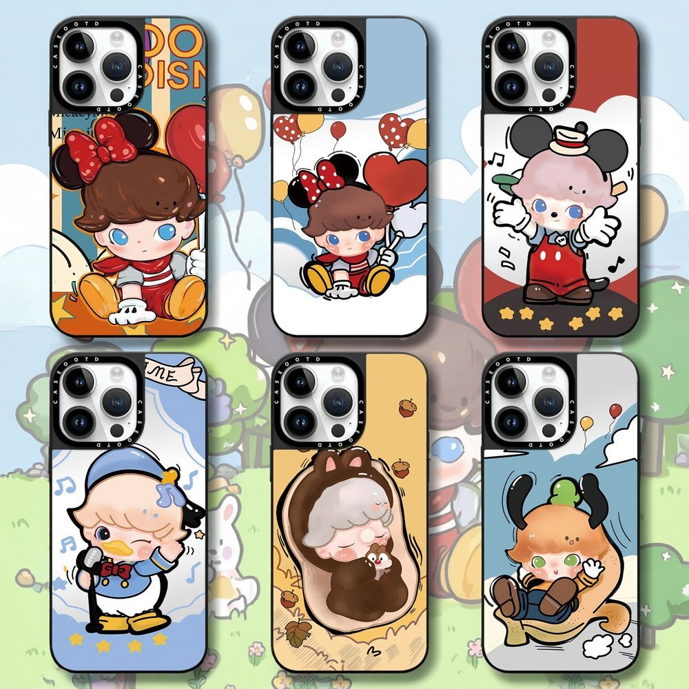 CASEOOTD泡泡玛特DIMOO男孩米妮米奇适用于苹果17ProMax手机壳iPhone17 16Pro Max12 13 14 15plus磁吸保护套