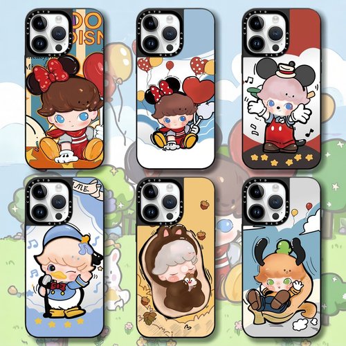 CASEOOTD泡泡玛特DIMOO男孩米妮米奇适用于苹果17ProMax手机壳iPhone17 16Pro Max12 13 14 15plus磁吸保护套