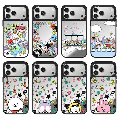 CASEJiAK韩国男团BT21WORLD VOYAGE适用于iPhone17 Pro Max手机壳苹果16/15Pro Max磁吸12 13 14plus保护壳套