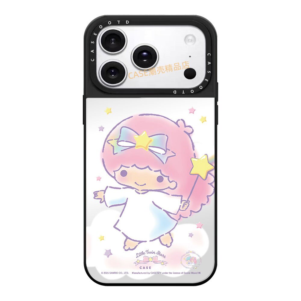 CASEOOTD双子星可爱KiKi和LaLa适用于苹果17pro max手机壳iPhone17 16Pro Max12 13 14 15Pro/plus防摔保护壳