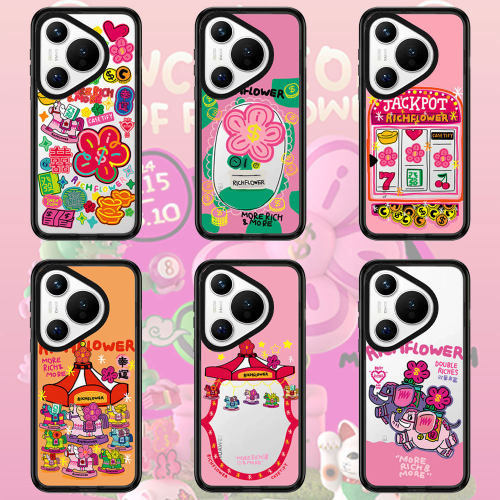 Rich Flower有钱花第二弹华为Pura80Pro手机壳适用于Pura70/80ultra透明70pro+磁吸Pura80手机壳