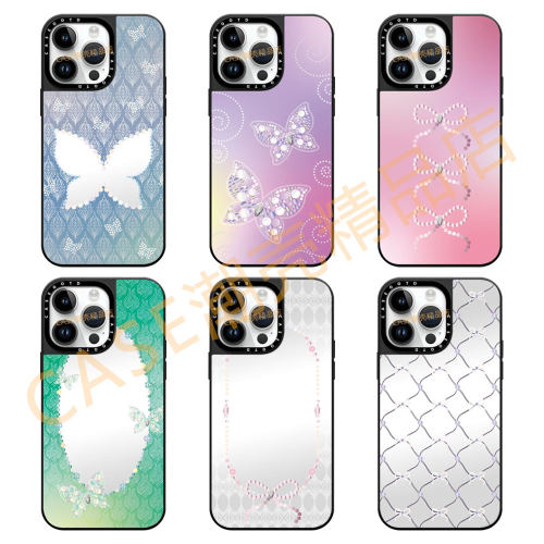 CASEOOTD艺术DreamWorld浪漫蝴蝶结适用于苹果17Pro手机壳iPhone17 16ProMax12 13 14 15Pro/plus Air保护套