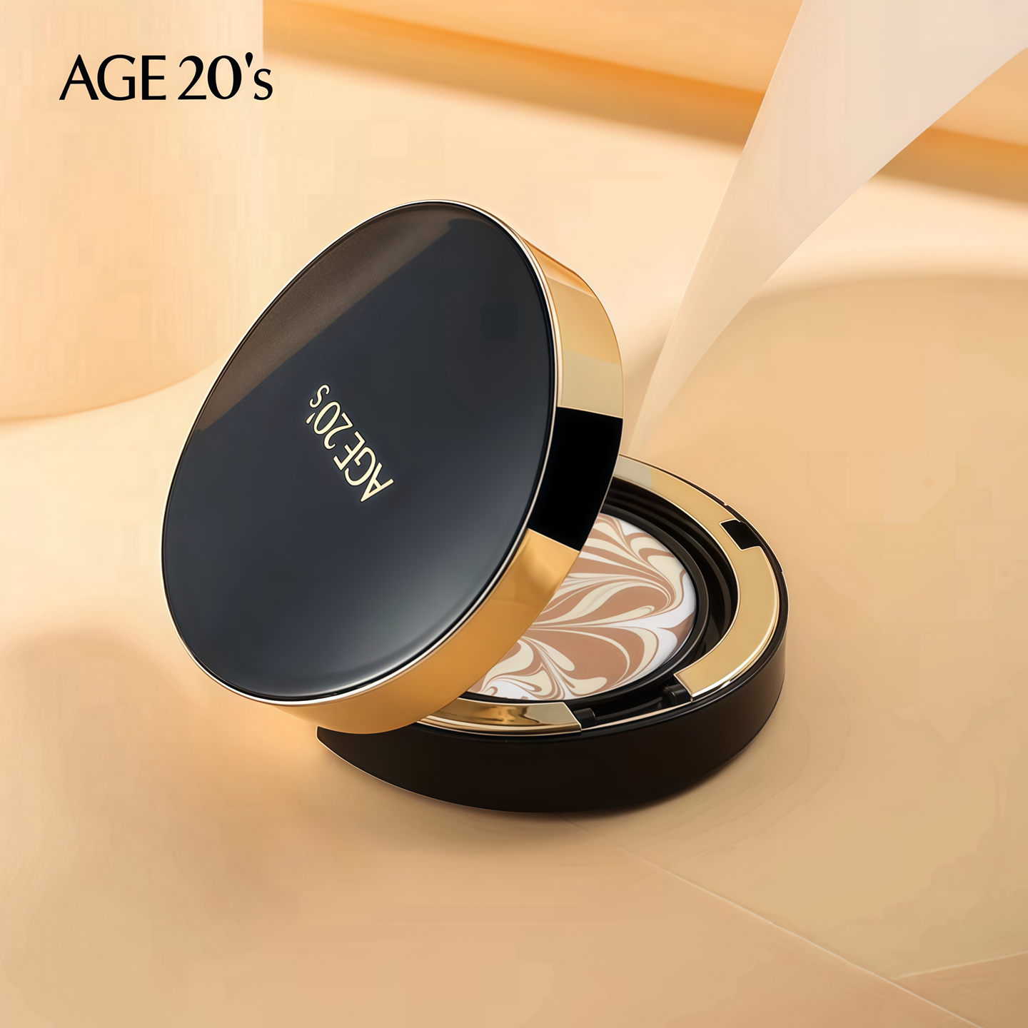 韩国爱敬气垫经典三色拉花黑色奇迹遮瑕款精华粉底霜SPF50+持久白