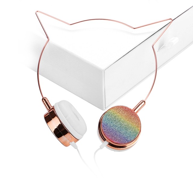 SOMOTOR猫耳朵头戴式有线耳机耳麦直播游戏送礼品在类目 影音电器, 耳机/耳麦中 - 来自Buy2taobao.com提供专业的淘宝代购服务