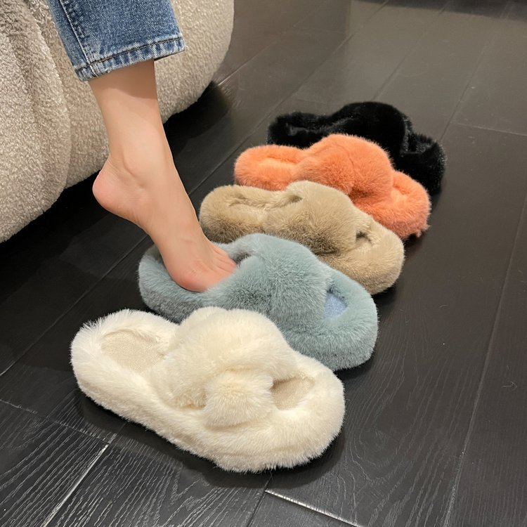 毛毛拖鞋女外穿新款韩版ins潮鞋