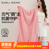 三利10A抗菌赞萌露比浴巾女2025新款 可爱吸水成人毛巾方巾三件套