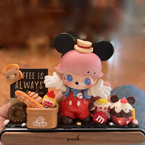 泡泡玛特Dimoo DIY材料包可爱汽车停车挪车号码牌奶油胶装饰摆件