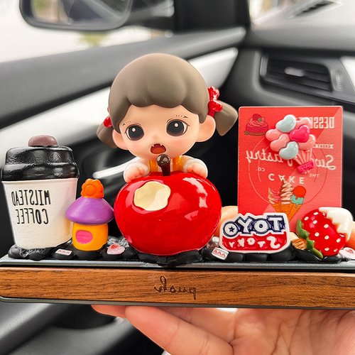临时停车牌diy底座材料包套装泡泡玛特盲盒搭配车内饰品车载摆件