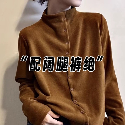 半高领德绒打底衫女2025新款爆款
