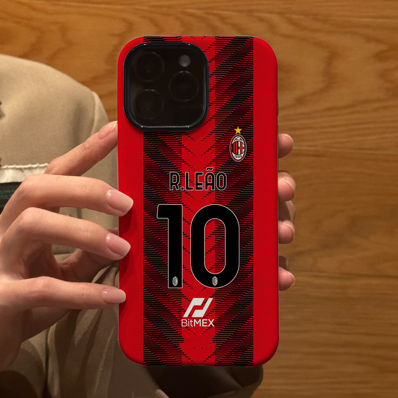 足球米兰球衣合集适用苹果iPhone16Promax手机壳15磨砂14 16E 13全包12防摔17Pro新款Xsmax情侣保护套男女