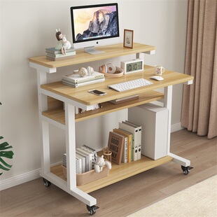 包邮 小户型电脑桌台式 家用卧室桌子简约工作学习笔记本可移动书桌