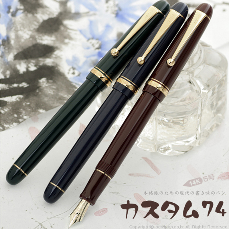 ˳·á°üÓÊ °ÙÀÖPILOT ¾µä74 custom ¸Ö±Êīˮ±Ê14K½ð5ºÅFKK-1000R
