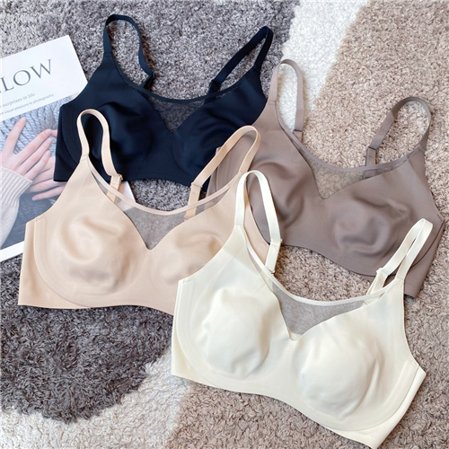 无钢圈性感聚拢无痕美背文胸薄款