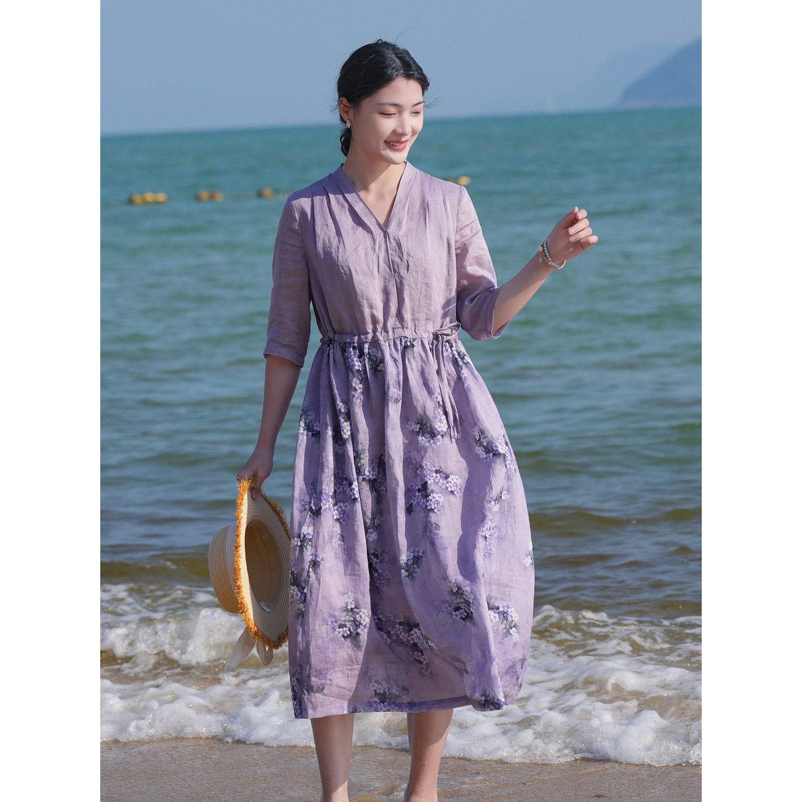 原创高端棉麻女装文艺旅行风夏季