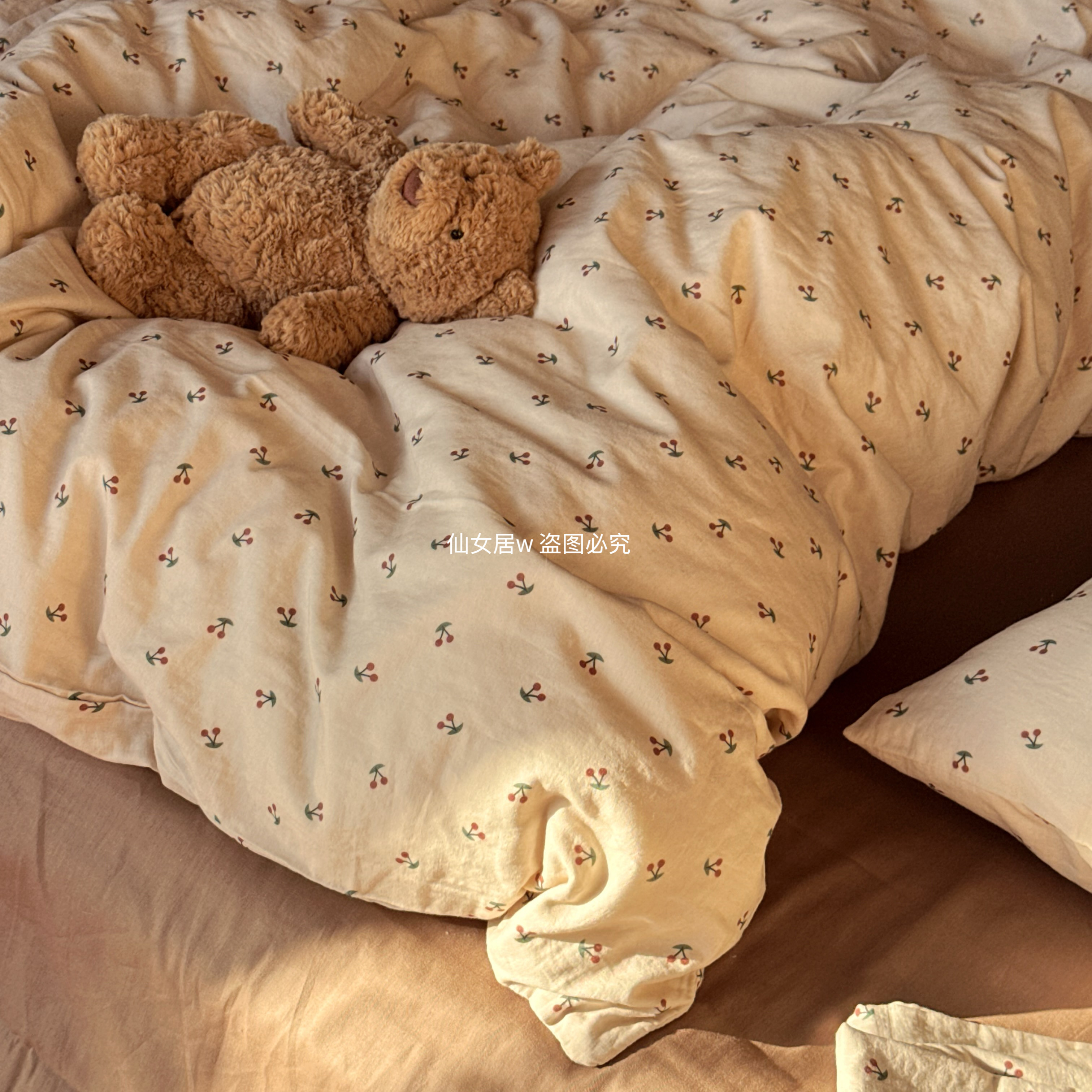 A类全棉双层纱四件套纯棉纱布卡通被套亲肤超舒适学生宿舍三件套