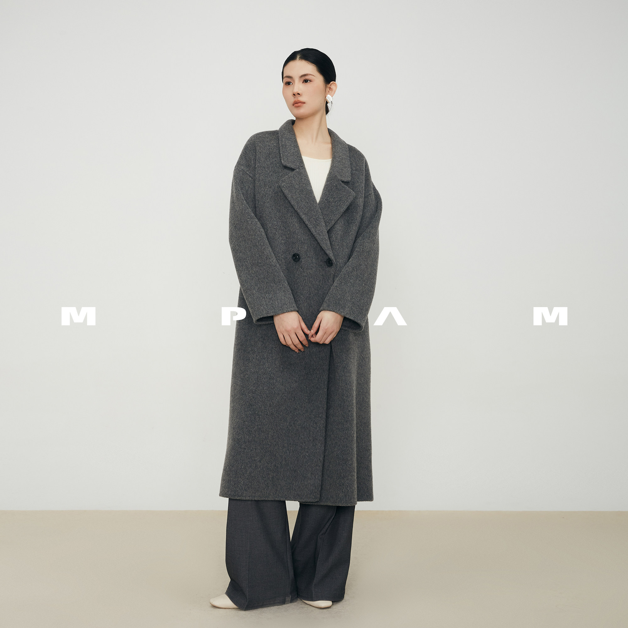 【MPAM】2026年新款高支秋冬山羊绒女高智感外套大衣长款920店铺
