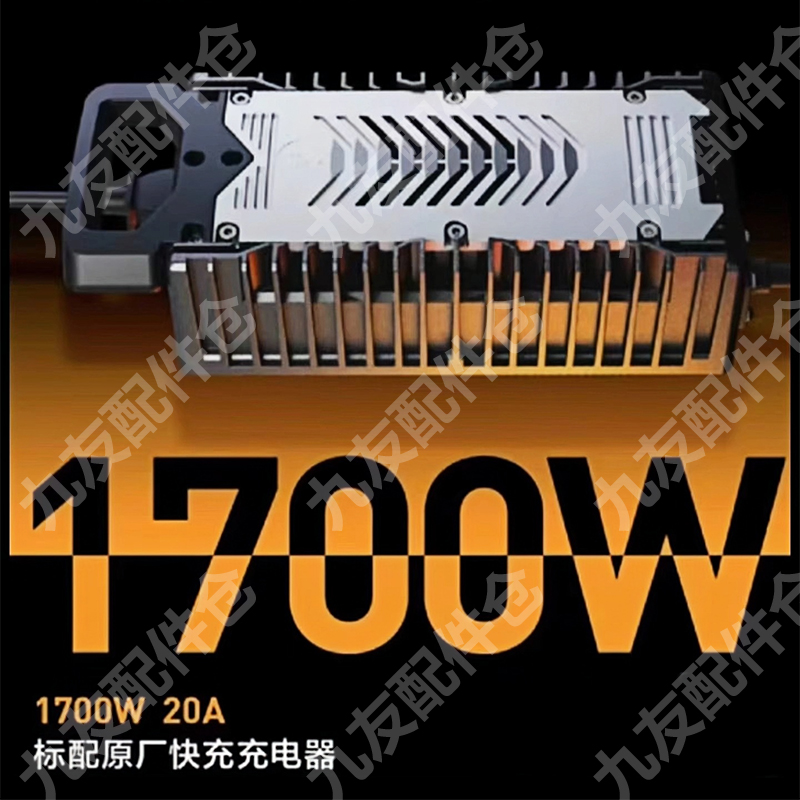 九号电动车E125e150mk2原装充电器1700w 20a电源适配器电源线快充