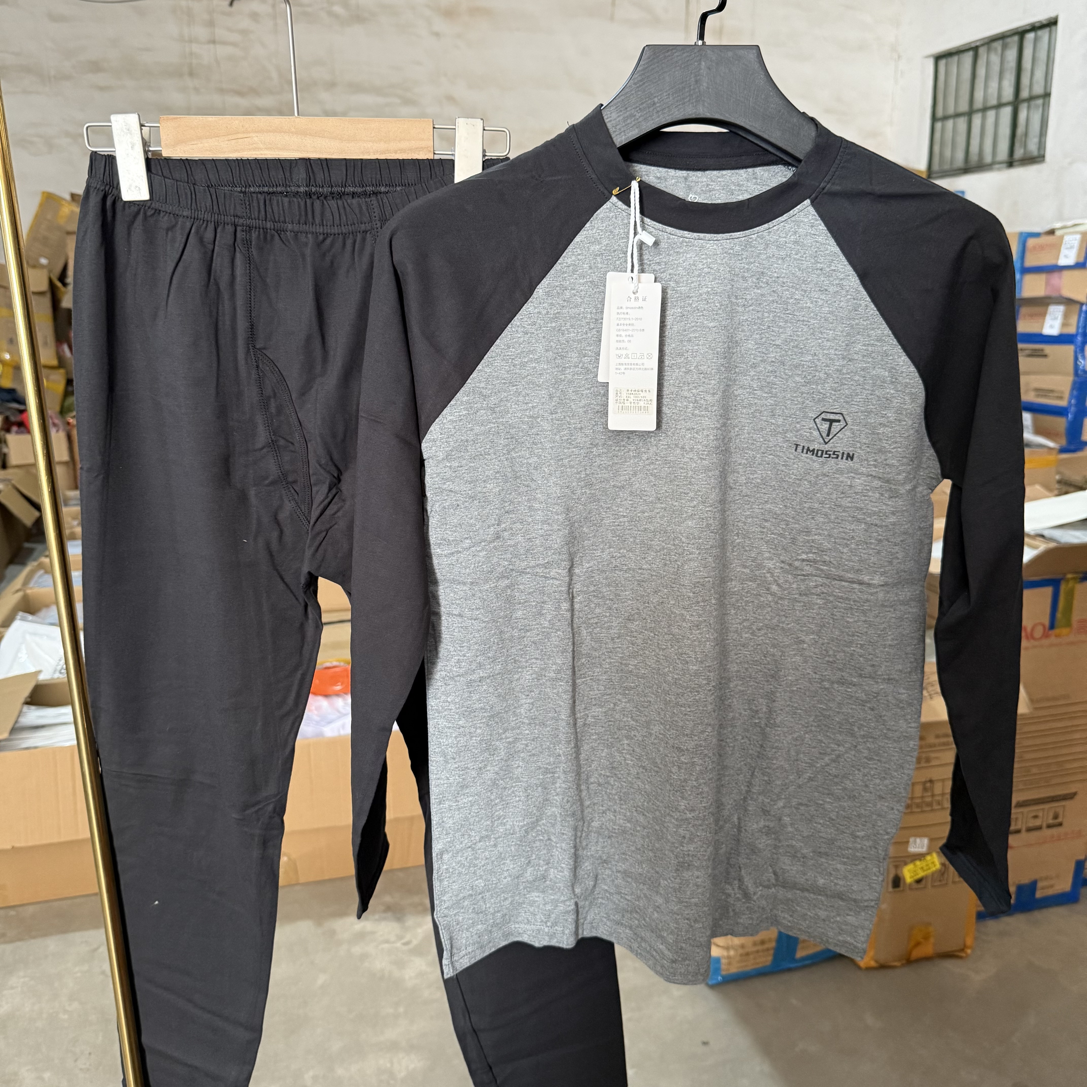 品牌撤柜男女莱卡纯棉秋衣秋裤套装睡衣居家服95棉春秋内衣两件套