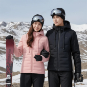 富婆家高端定制运动户外气绒衣 2528