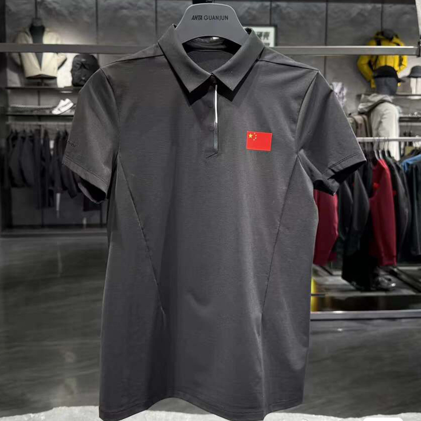 安踏冠军全天候女服夏新款智能调温冰肤防晒短袖T恤POLO162620107