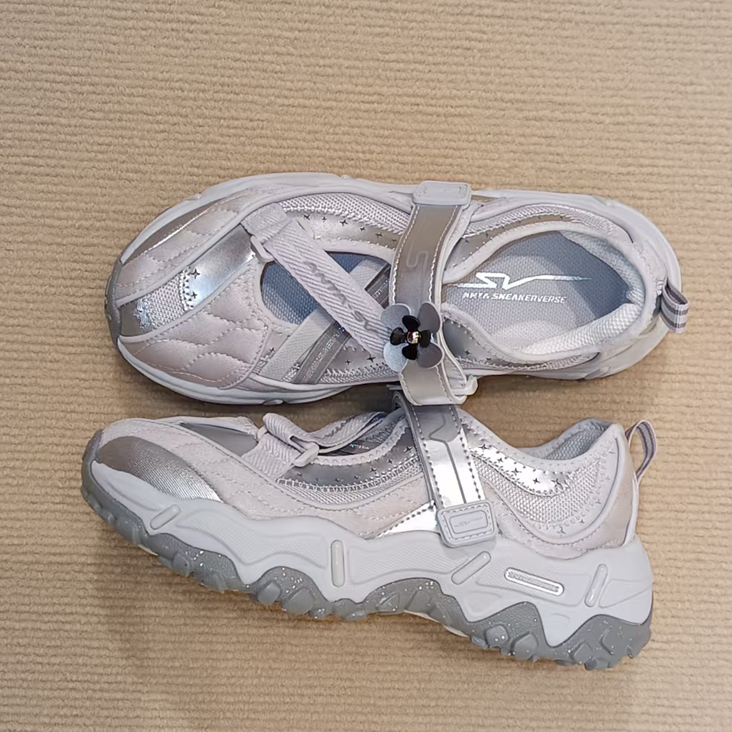 安踏SV Cookie玛丽珍芭蕾风凉鞋女鞋薄底休闲运动鞋子122628809V