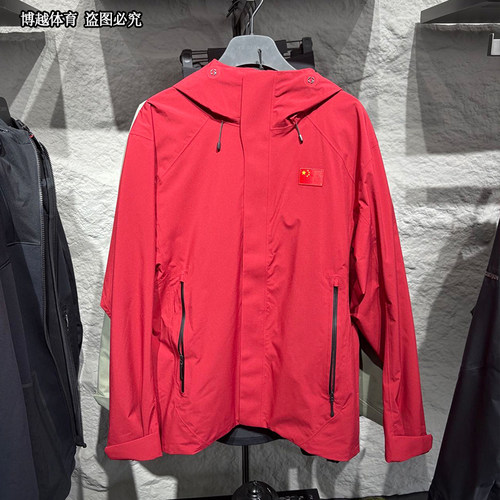 安踏冠军户外系列山锋2L新款连帽防风徒步越野男冲锋衣152510626