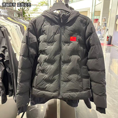 安踏冠军全天候男服冬新款修身连帽运动羽绒服保暖外套152440904