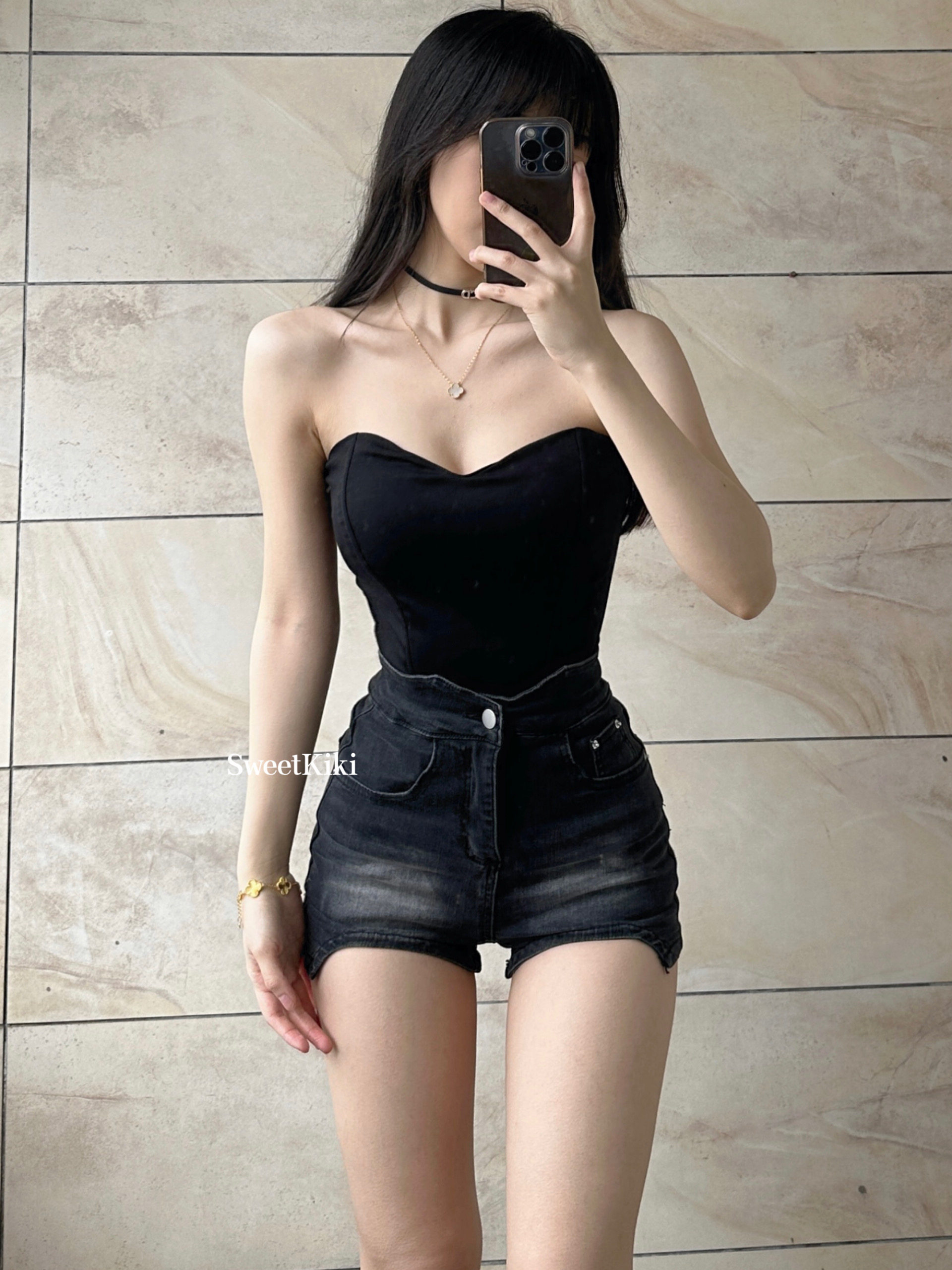 SWEETKIKI SUPER LONG LEG SHORTS | HIGH WAISTED IRREGULAR DENIM HIP HOT PANTS HOT GIRL SEXY GIRL
