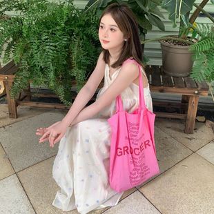 欧美跨境亚马逊温柔风彩色波点甜美吊带连衣裙海边度假沙滩裙子