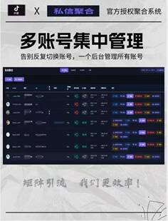 私信聚合系统2026最新 聚合私信私信核对多账号私信管理 版