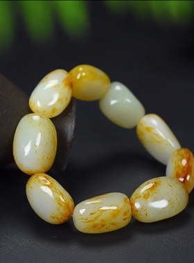 红沁皮原石籽料手串男女款