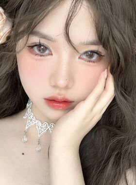 纯欲风choker项链复古心形蕾丝锁骨链女简约爱心水晶吊坠短款颈链